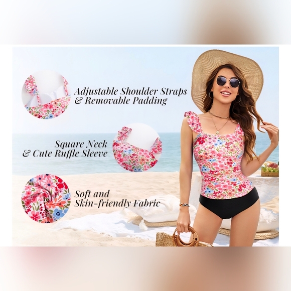 Kate Kasin 2025 Two Piece Tankini #801 - Picture 6 of 13